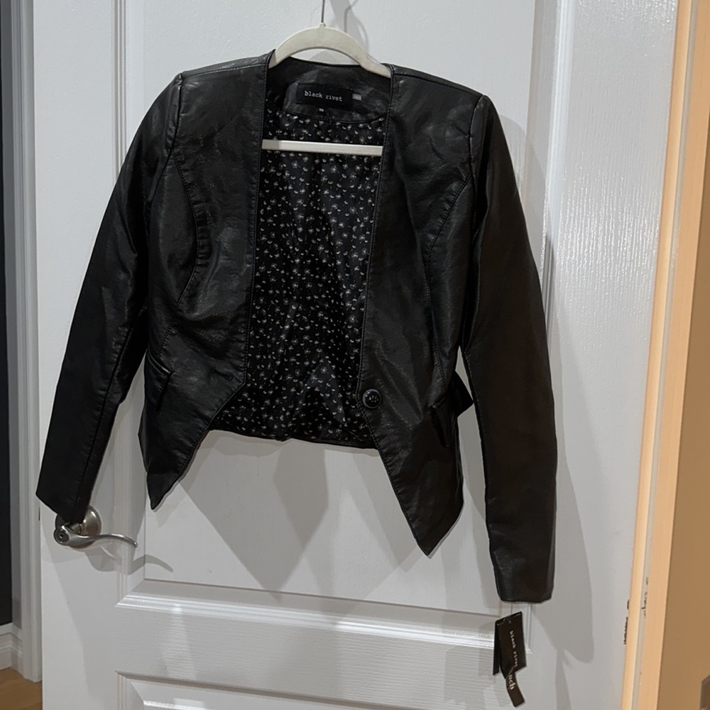 Black Rivet Coat/Blazer
